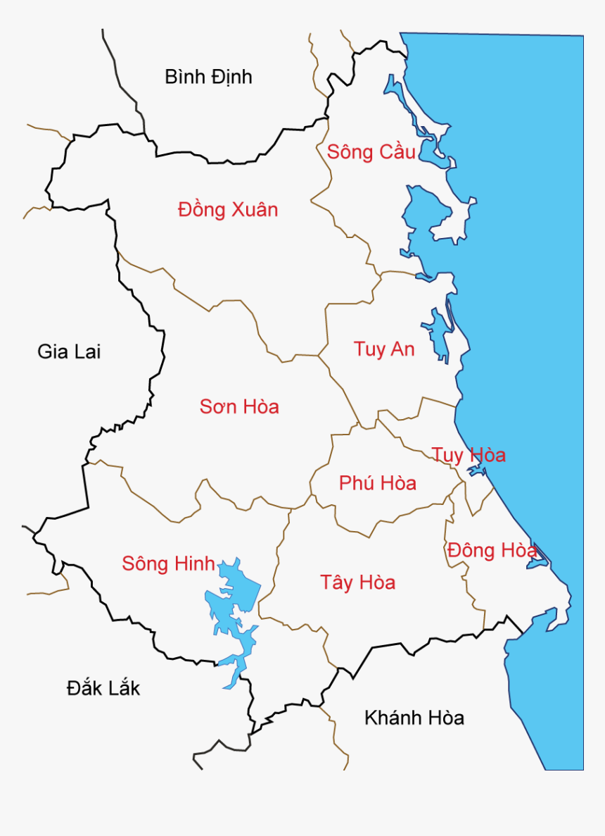 Map Of Phu Yen - Bản Đồ Phú Yên, HD Png Download, Free Download