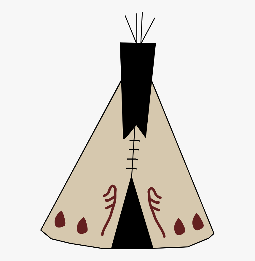 Clipart Tent Tee Pee - Tipi Clipart Png, Transparent Png, Free Download