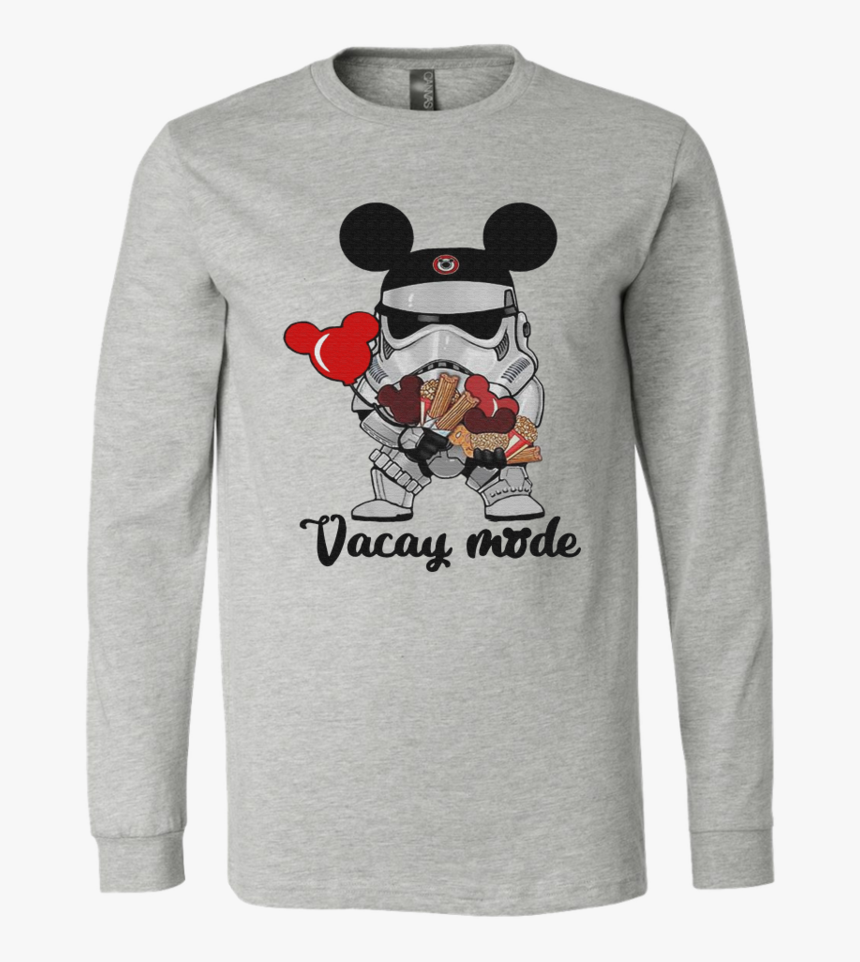 Star Wars Stormtrooper Micky Vacay Mode Shirt - Tokyo Ghoul T Shirtlong Sleeve Gray, HD Png Download, Free Download