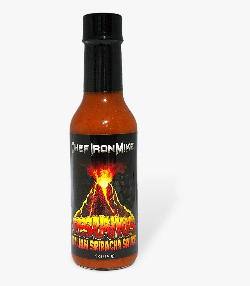 Vesuvius Italian Sriracha Hot Sauce Bottle - Beer Bottle, HD Png Download, Free Download