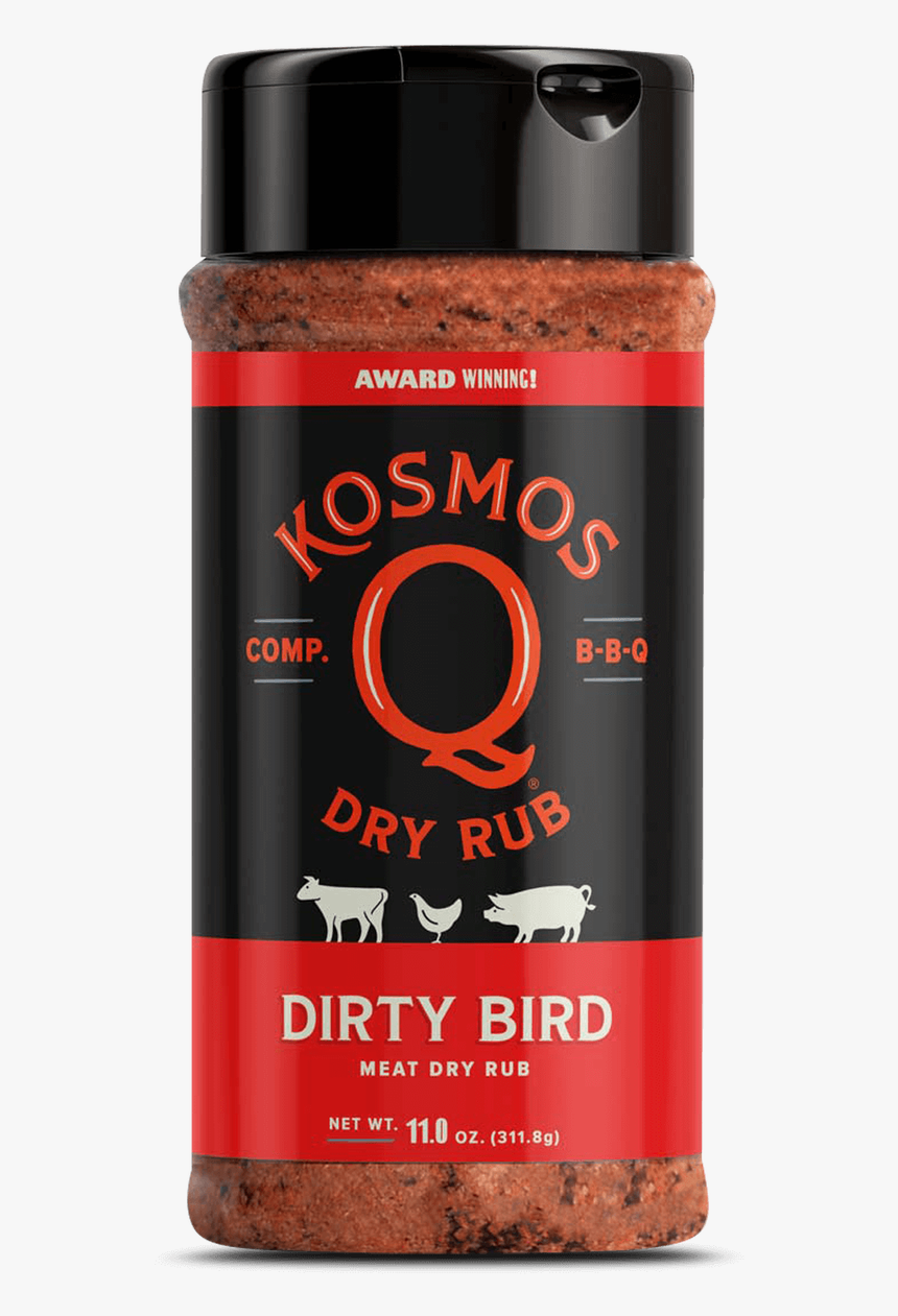 Dirty Bird Rub Front View Kosmo"s Q - Kosmo's Hot Dirty Bird Rub, HD Png Download, Free Download