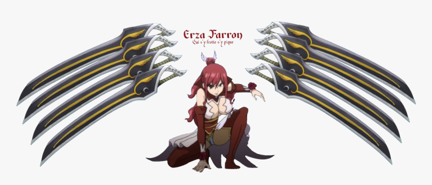 Erza Scarlet Armure Aux Ailes Sabrées, HD Png Download, Free Download