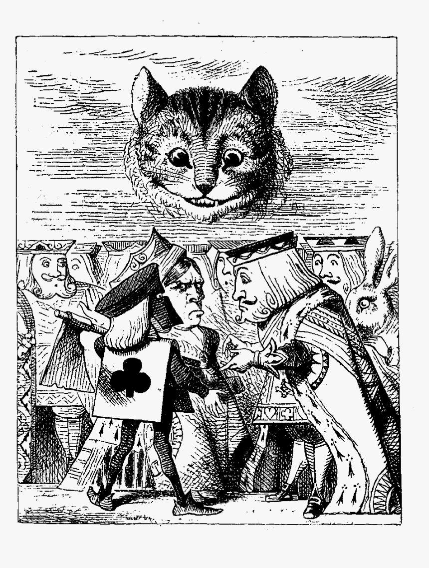 Cheshire Cat Alice In Wonderland John Tenniel, HD Png Download, Free Download