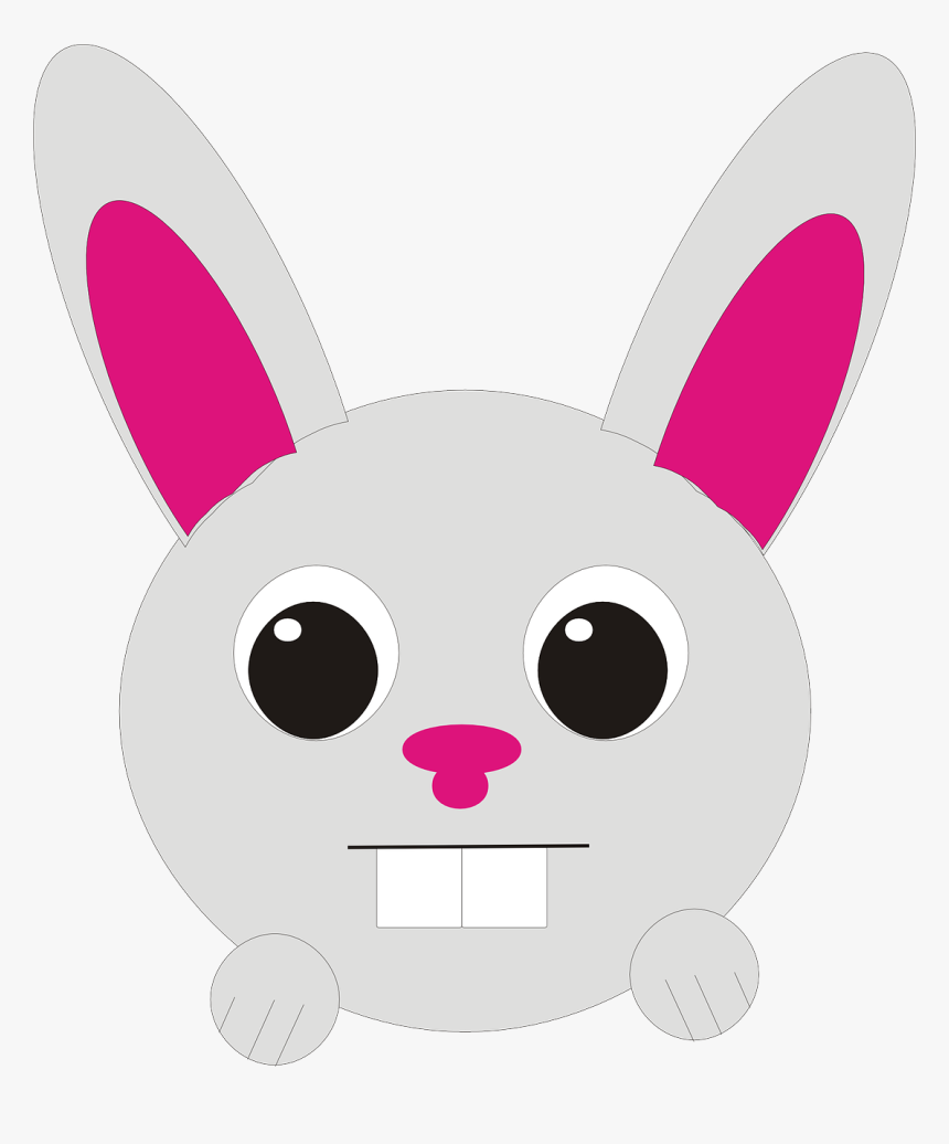 Rabbit Head Clip Art, HD Png Download, Free Download