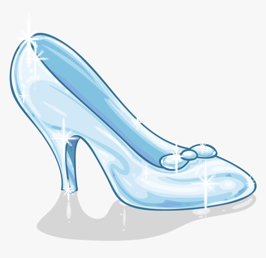 Cinderella Slipper Png - Cinderella Glass Slipper Drawing, Transparent Png, Free Download
