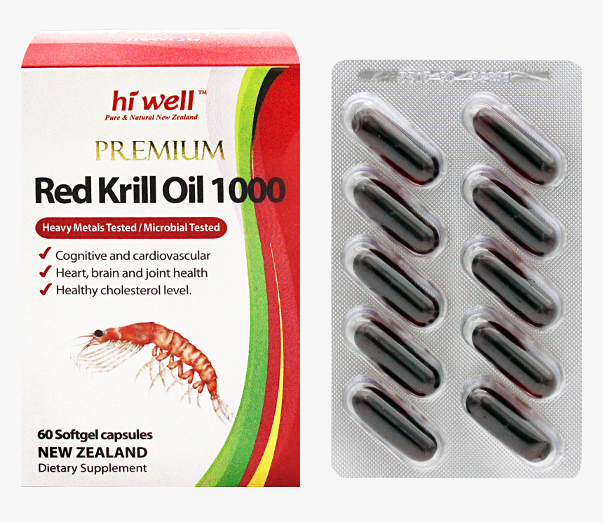 Hiwell Krill Oil 1000mg, HD Png Download, Free Download