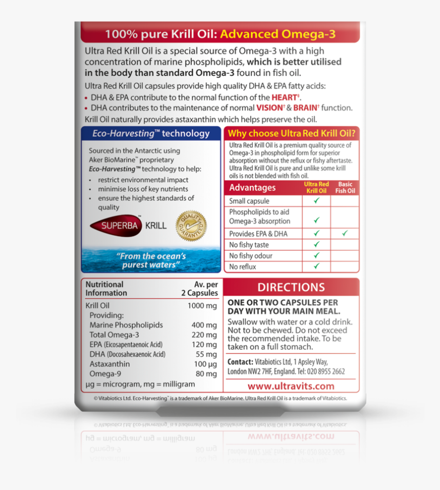 Ultra Red Krill Oil - Flyer, HD Png Download, Free Download