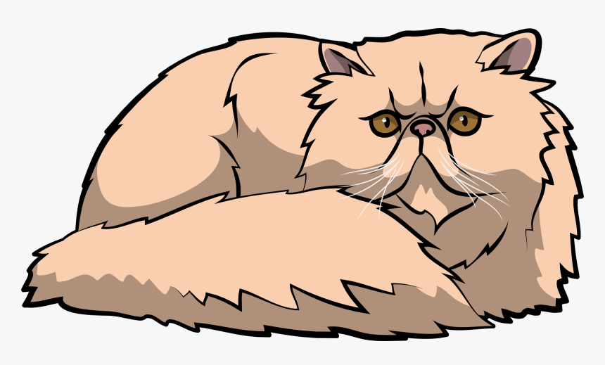 Persian Cat Cartoon, HD Png Download, Free Download