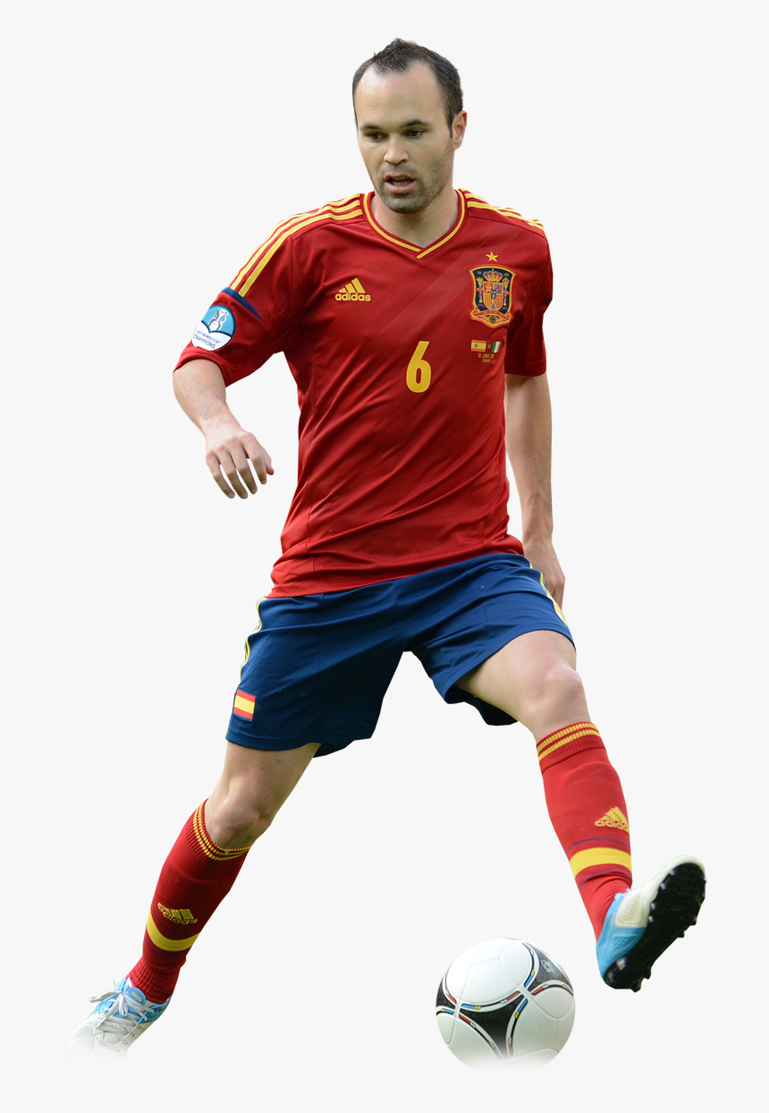 Iniesta Spain 2018 Png, Transparent Png, Free Download