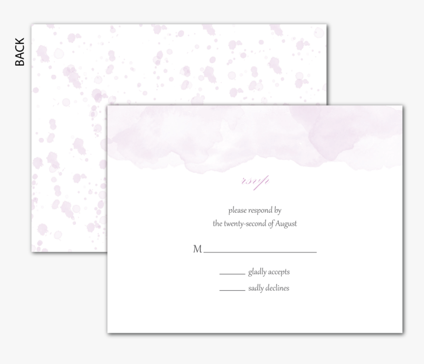 Watercolor Response - Rsvp, HD Png Download, Free Download