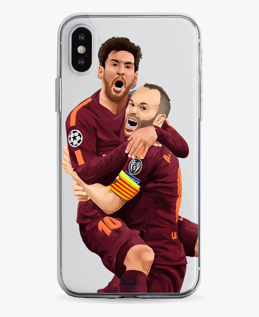 Messi & Iniesta Celebrate Vs Chelsea - Mobile Phone Case, HD Png Download, Free Download