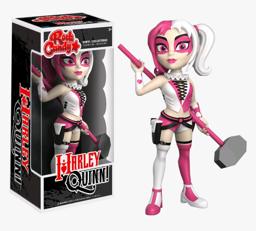 Harley Quinn Pink & White Rock Candy Vinyl Figure - Rock Candy Harley Quinn, HD Png Download, Free Download