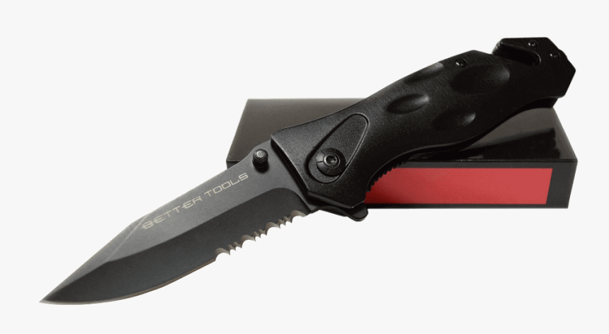 Tactical Knife Serrated - Folding Serrated Tactical Knife, HD Png Download, Free Download