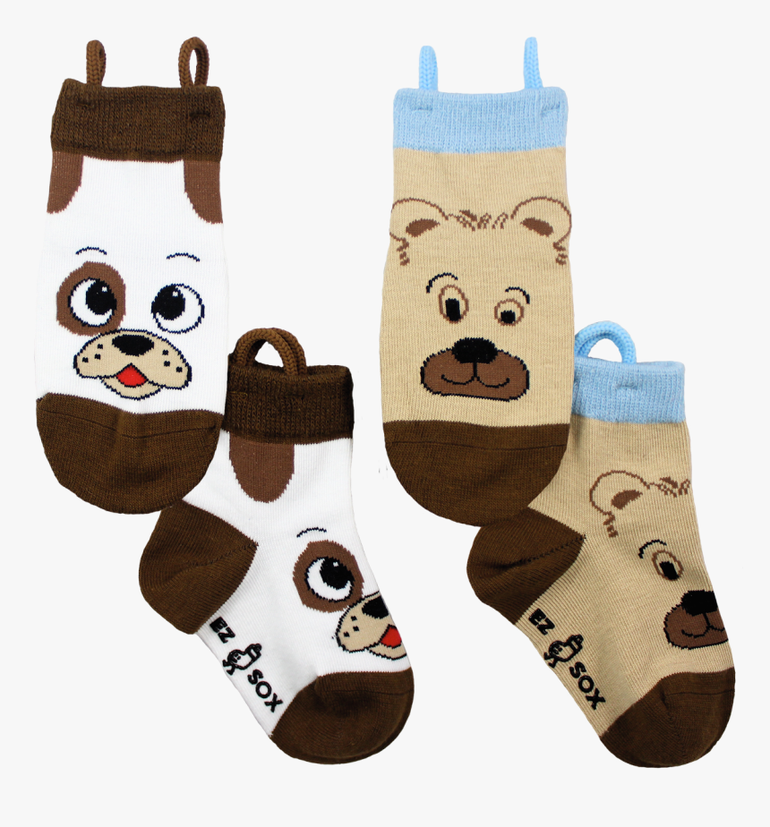 Sock Monkey Png -dog And Teddy Bear Toddler Socks, - Sock, Transparent Png, Free Download
