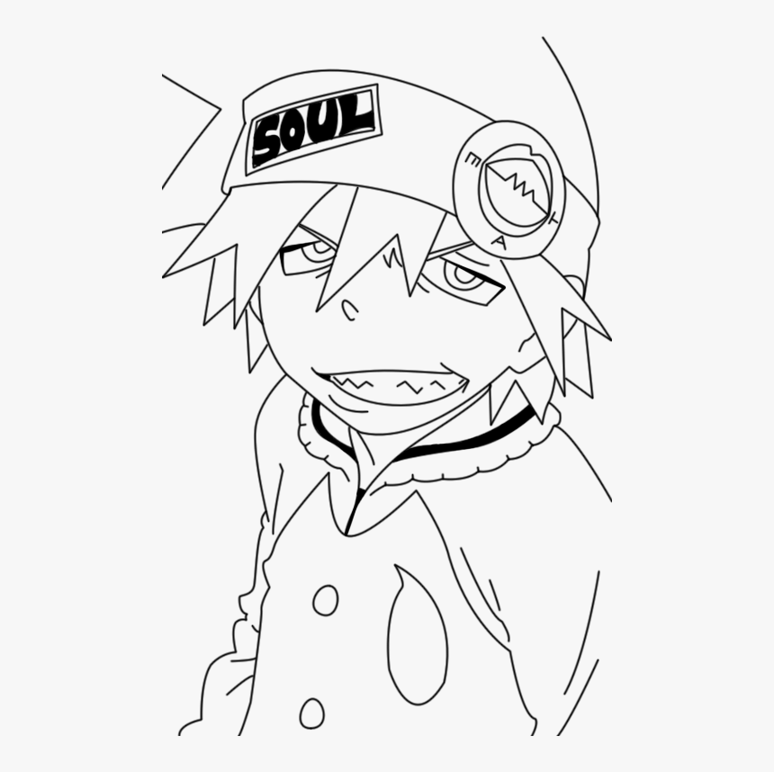 Transparent Black Star Soul Eater Png - Anime Coloring Pages Soul Eater, Png Download, Free Download
