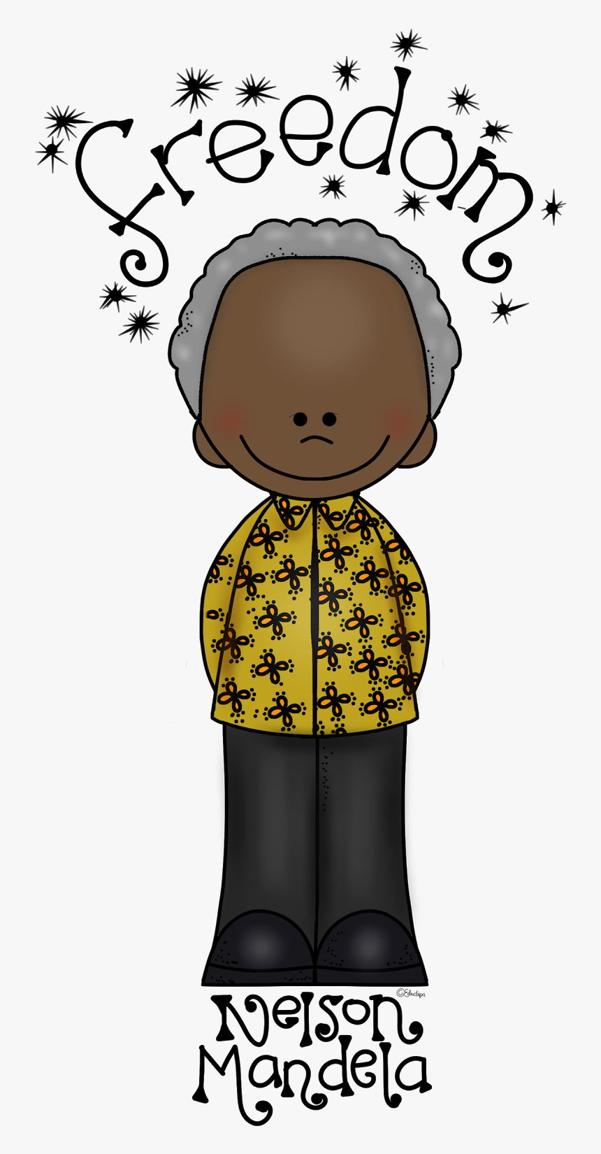 Transparent Mandela Clipart - Clipart Nelson Mandela Cartoon, HD Png Download, Free Download