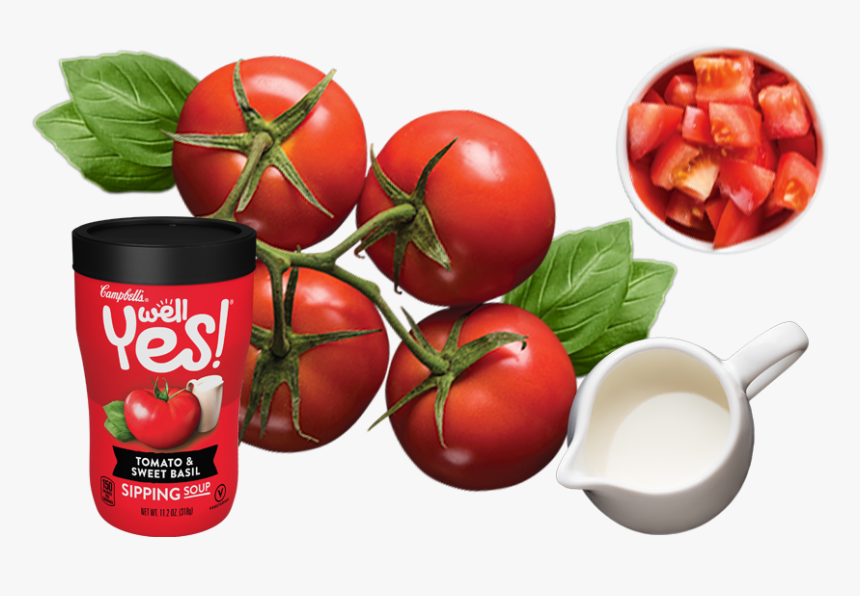 Well Yes Roasted Red Pepper & Tomato Sipping Soup With - Plum Tomato, HD Png Download, Free Download