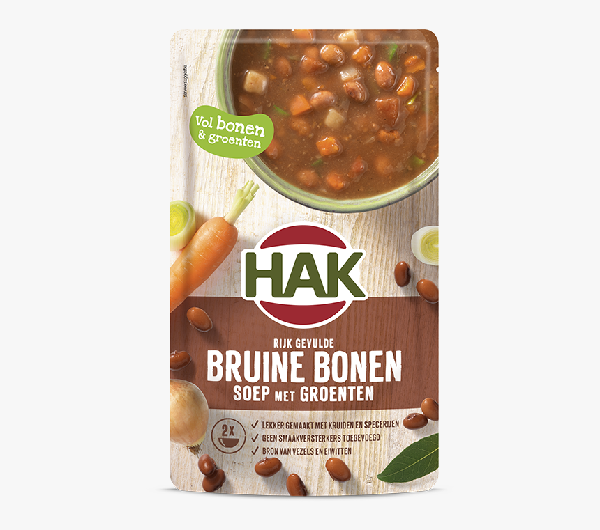 Brown Bean Soup With Vegetables - Hak Bruine Bonensoep, HD Png Download, Free Download