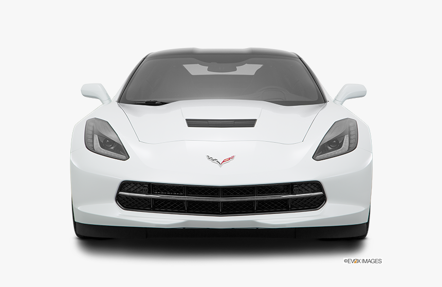 Transparent Corvette Stingray Png - Front View White Corvette C7, Png Download, Free Download