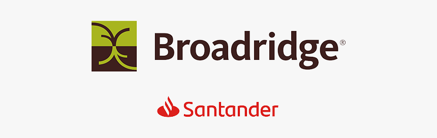 Banco Santander And Broadridge Use Blockchchain For - Broadridge Financial Solutions, HD Png Download, Free Download