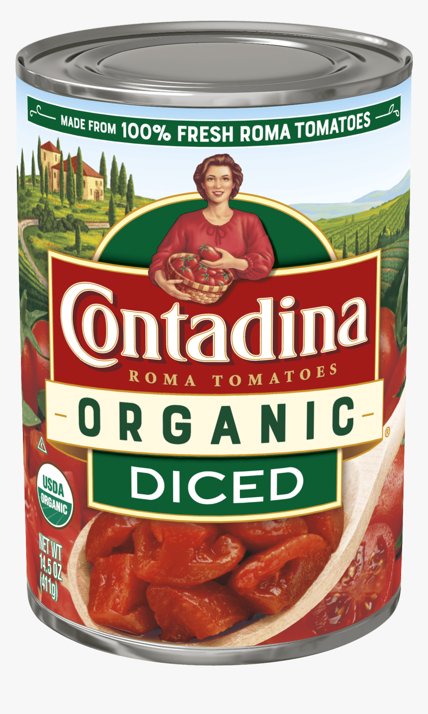 Organic Diced Tomatoes - Contadina Tomato Sauce, HD Png Download, Free Download