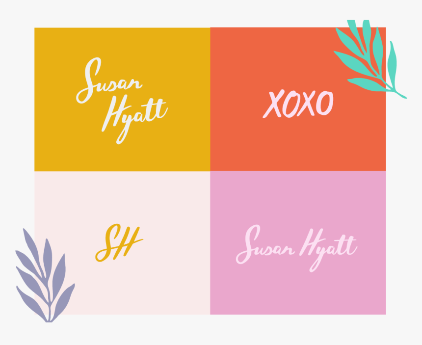 Susan Hyatt Logo Concept By Holland Colvin On Dribbble - Calligraphy, HD Png Download, Free Download