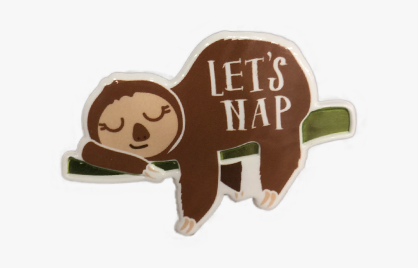 Stickergang Sloth Sleepy Chillin Lets - Cartoon, HD Png Download, Free Download