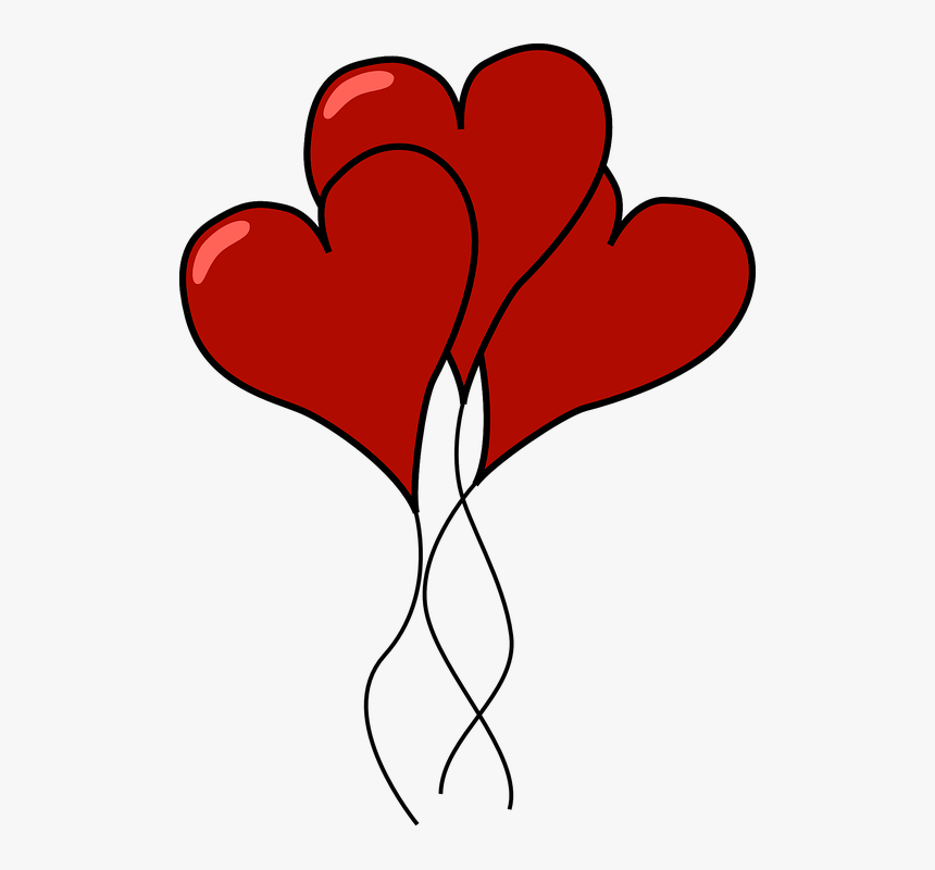 Heart Balloons Clipart, HD Png Download, Free Download