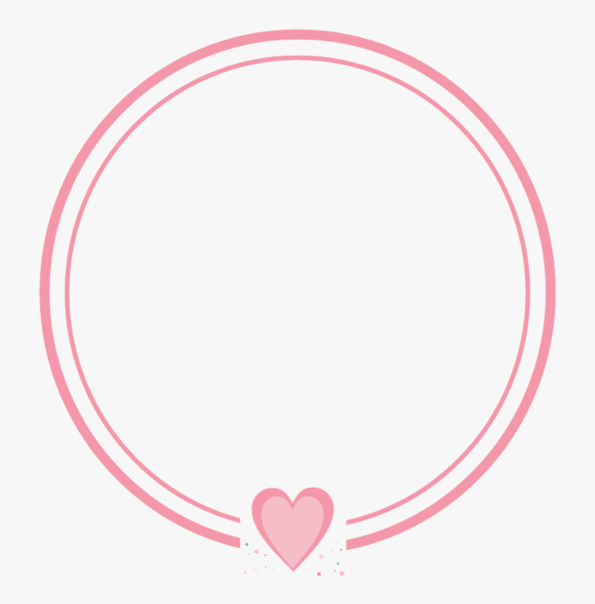 #arco #moldura #circulo #collage #cute #love #coração - Heart, HD Png Download, Free Download