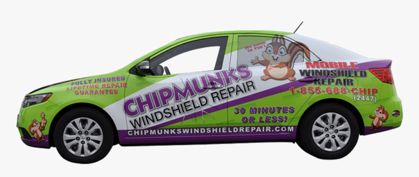 Kia Car Wrap Using Gf For Chipmunks Windshield Repair - Suv Bare Transversale Honda Crv 2017, HD Png Download, Free Download