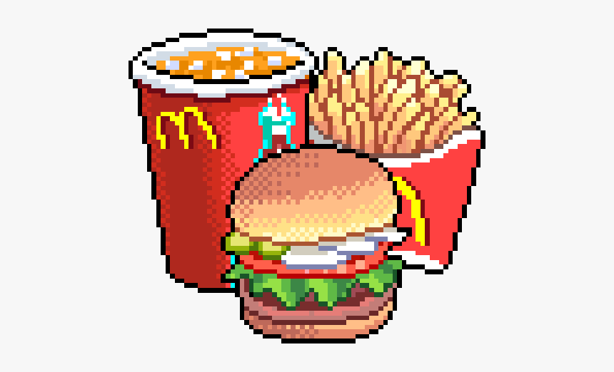 #ceiaxostickers #tumblr #collage #art #aesthetic #transparent - Pixel Food Png, Png Download, Free Download