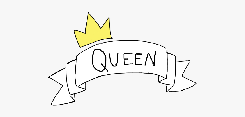 #tumblr #hipster #queen #banner - Calligraphy, HD Png Download, Free Download