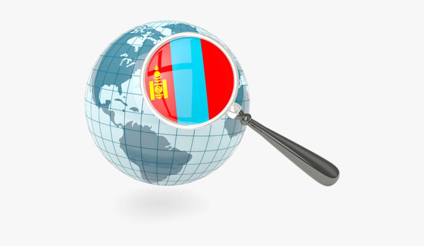 Magnified Flag With Blue Globe - Belgium On A Globe, HD Png Download, Free Download