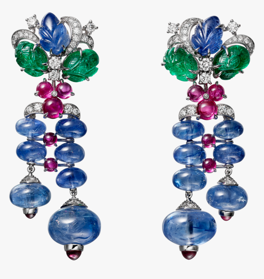 High Jewelry Earrings - Tutti Frutti Cartier Bracelet, HD Png Download, Free Download
