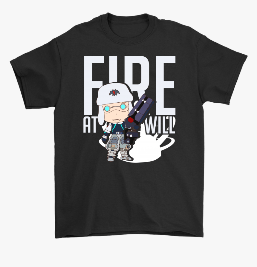 Fire At Will Chibi Arctic Zarya Overwatch Shirts - Green Day Shirt Hot Topic, HD Png Download, Free Download