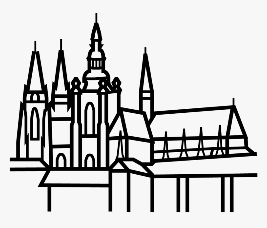 Prague Black And White Clipart Png, Transparent Png, Free Download