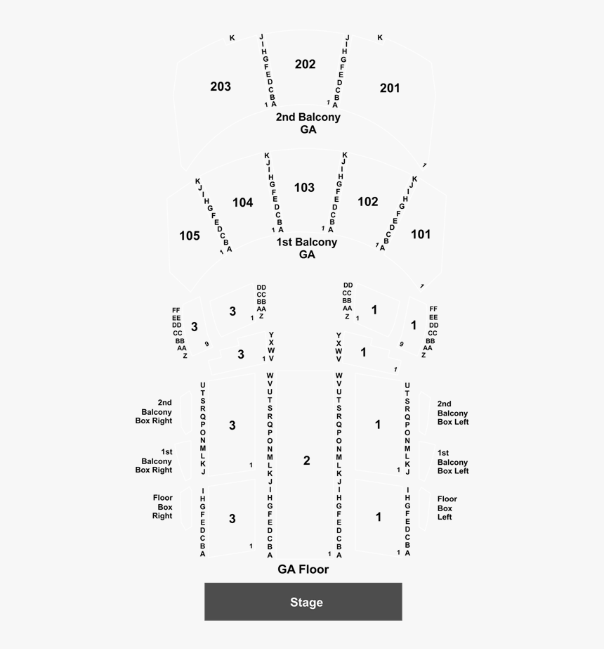 Balcony Hammerstein Ballroom Box Seating, HD Png Download - kindpng