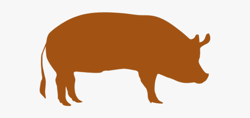 Pig Png Transparent Images - Animal Pig Silhouette Png, Png Download, Free Download