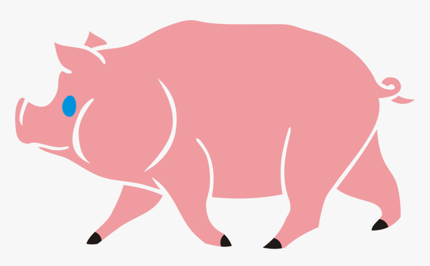 Livestock,carnivoran,pig - Clip Art, HD Png Download, Free Download