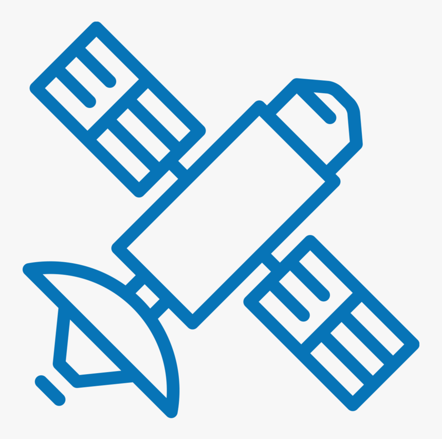 Key Achievements Icons Blue Satellite - Satellite Vector Icon, HD Png Download, Free Download
