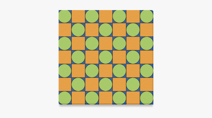 Green And Orange Geometric Pattern Canvas Print 6"x6" - Dct Basis Functions, HD Png Download, Free Download