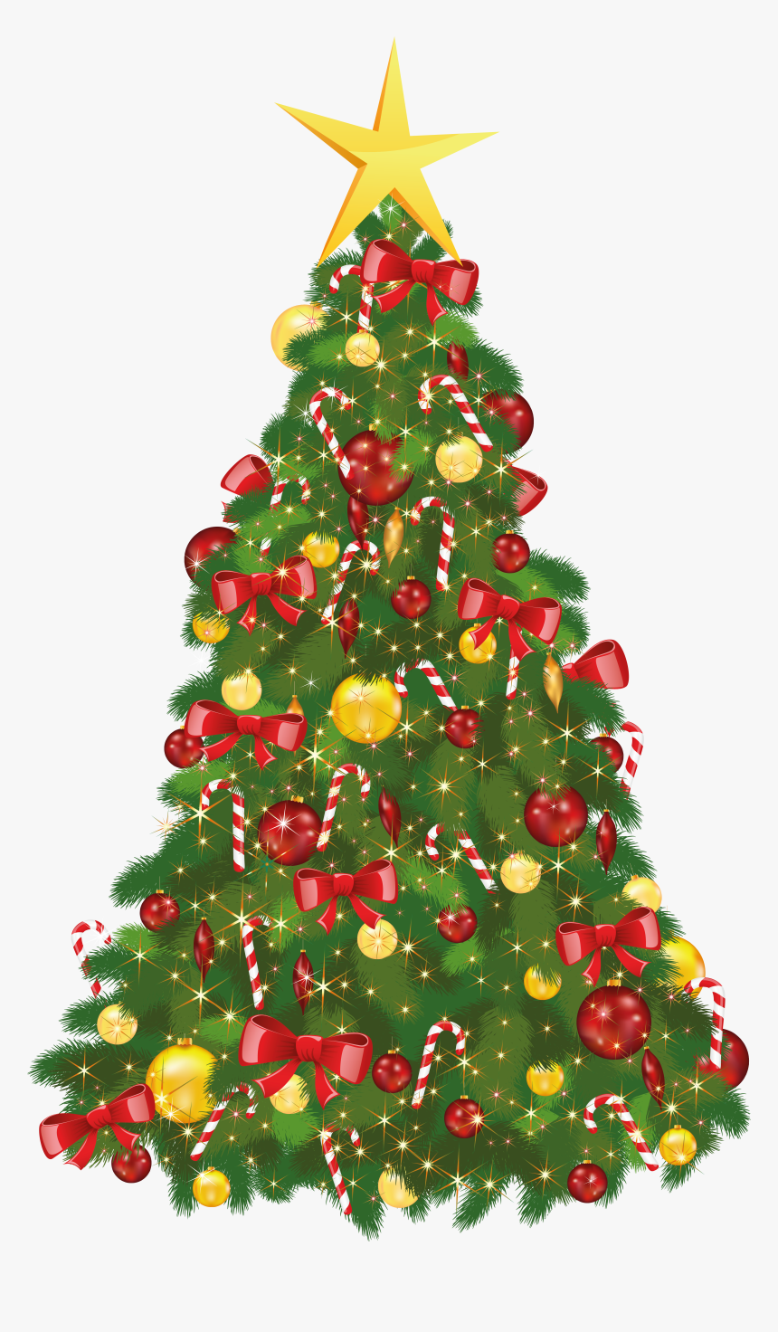 Christmas Tree Png - Transparent Background Christmas Tree Clipart, Png Download, Free Download