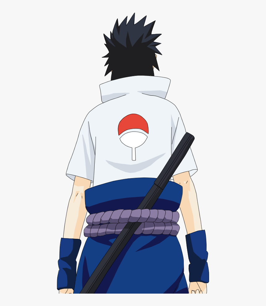Look At Sasuke"s Outfit From The Back - Sasuke Back Png, Transparent Png, Free Download