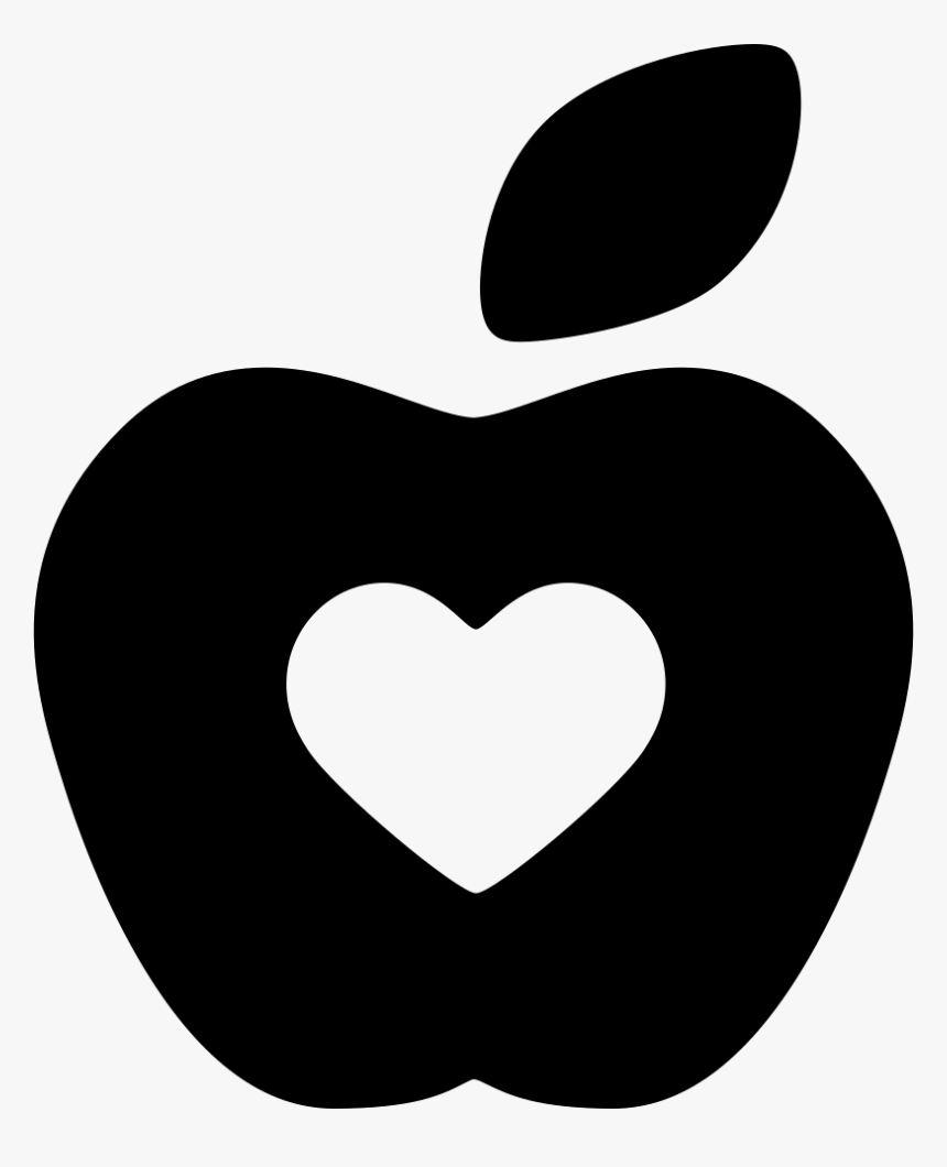 Hospital Apple Silhouette - Heart, HD Png Download, Free Download