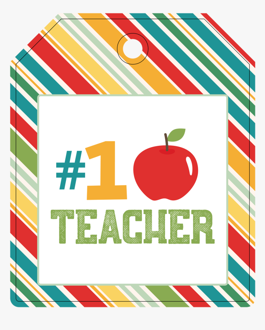 #1 Teacher Tag Print & Cut File - No 1 Teacher Tags, HD Png Download, Free Download