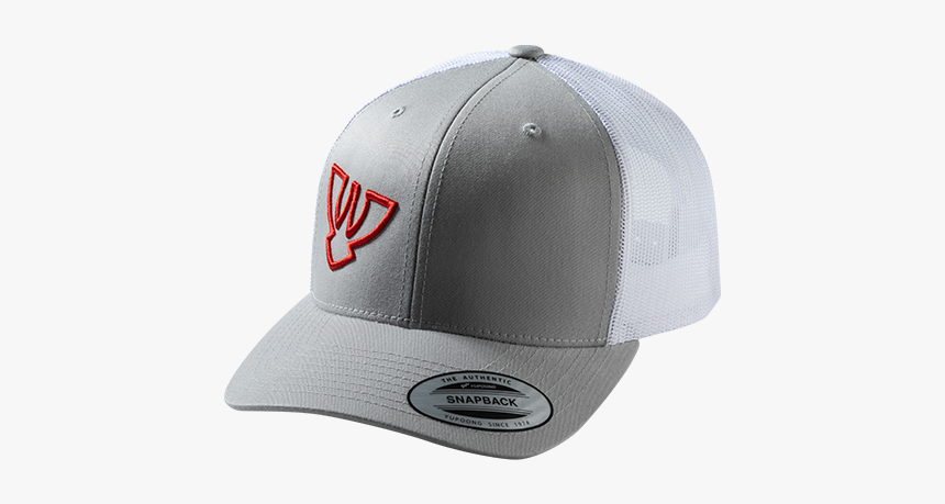 Šedá/bílá Červená Výšivka - Baseball Cap, HD Png Download, Free Download