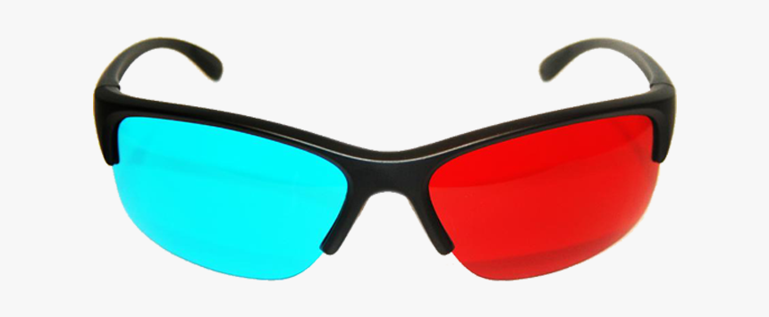 Anaglyphic Plastic "gen X - Transparent Png 3d Glasses, Png Download, Free Download