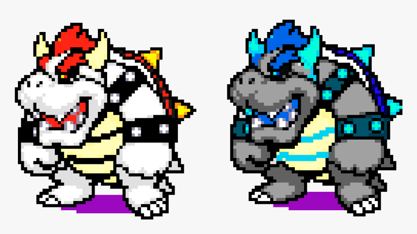 Transparent Dry Bowser Png - Bowser Jr Pixel Art, Png Download, Free Download