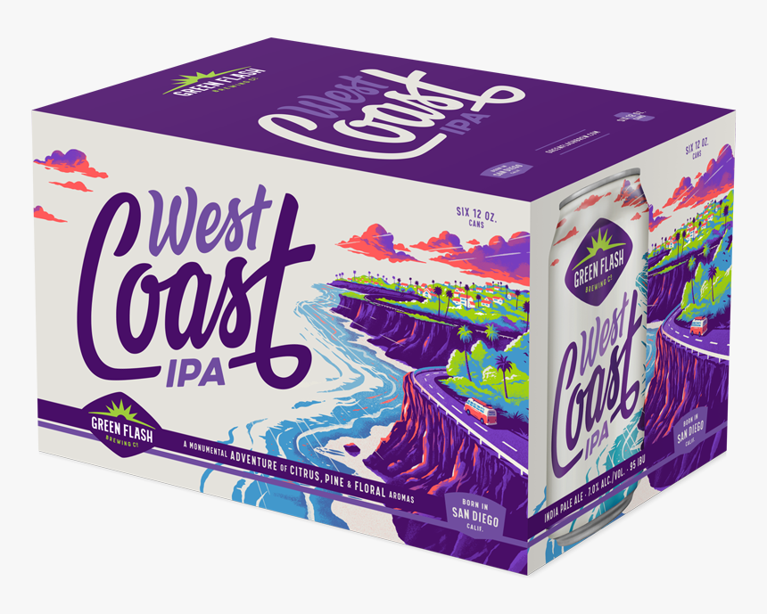 Green Flash West Coast Ipa , 6 Cans Briansdiscountmarket - Snack, HD Png Download, Free Download