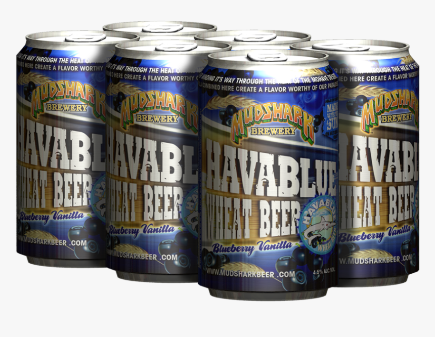 Mudshark Havablue Wheat Beer , 6 Cans Briansdiscountmarket - Caffeinated Drink, HD Png Download, Free Download